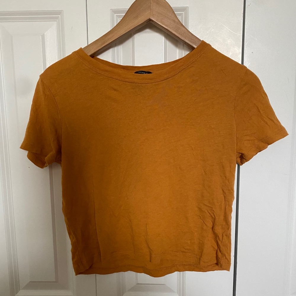Forever 21 Mustard Tee